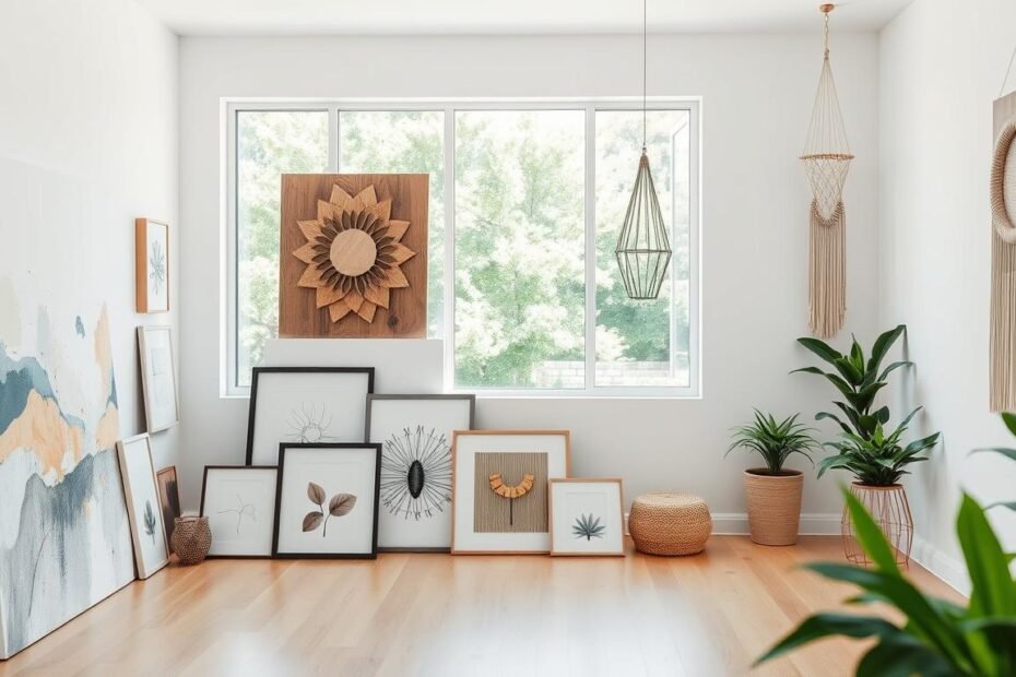 DIY wall art, creative home decor, budget-friendly design