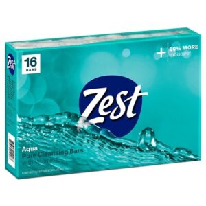 Zest Aqua Invigorating Bar Soap, 16-Pack