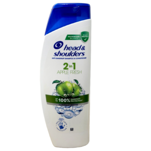 Head & Shoulders Green Apple 2-in-1 Anti-Dandruff Shampoo & Conditioner, 400 ml / 13.5 fl oz