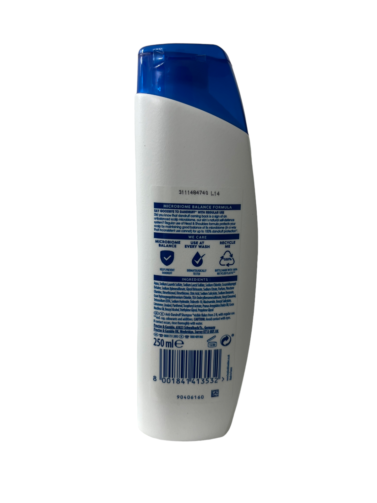 Head & Shoulders Microbiome Balance Anti-Dandruff Shampoo with Coconut Oil, 250 ml - Image 4