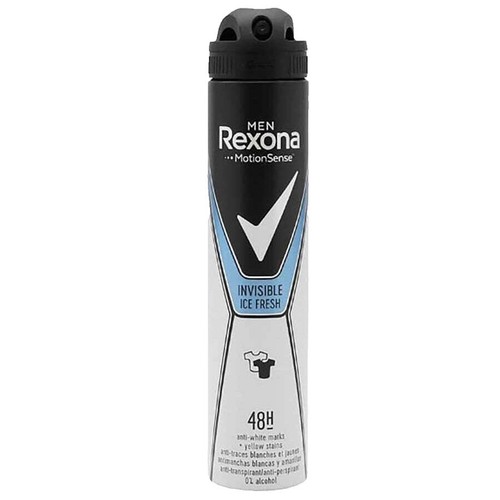 Rexona Men Invisible Ice Fresh Antiperspirant, 48H, 0% Alcohol, 200 ml - Image 3