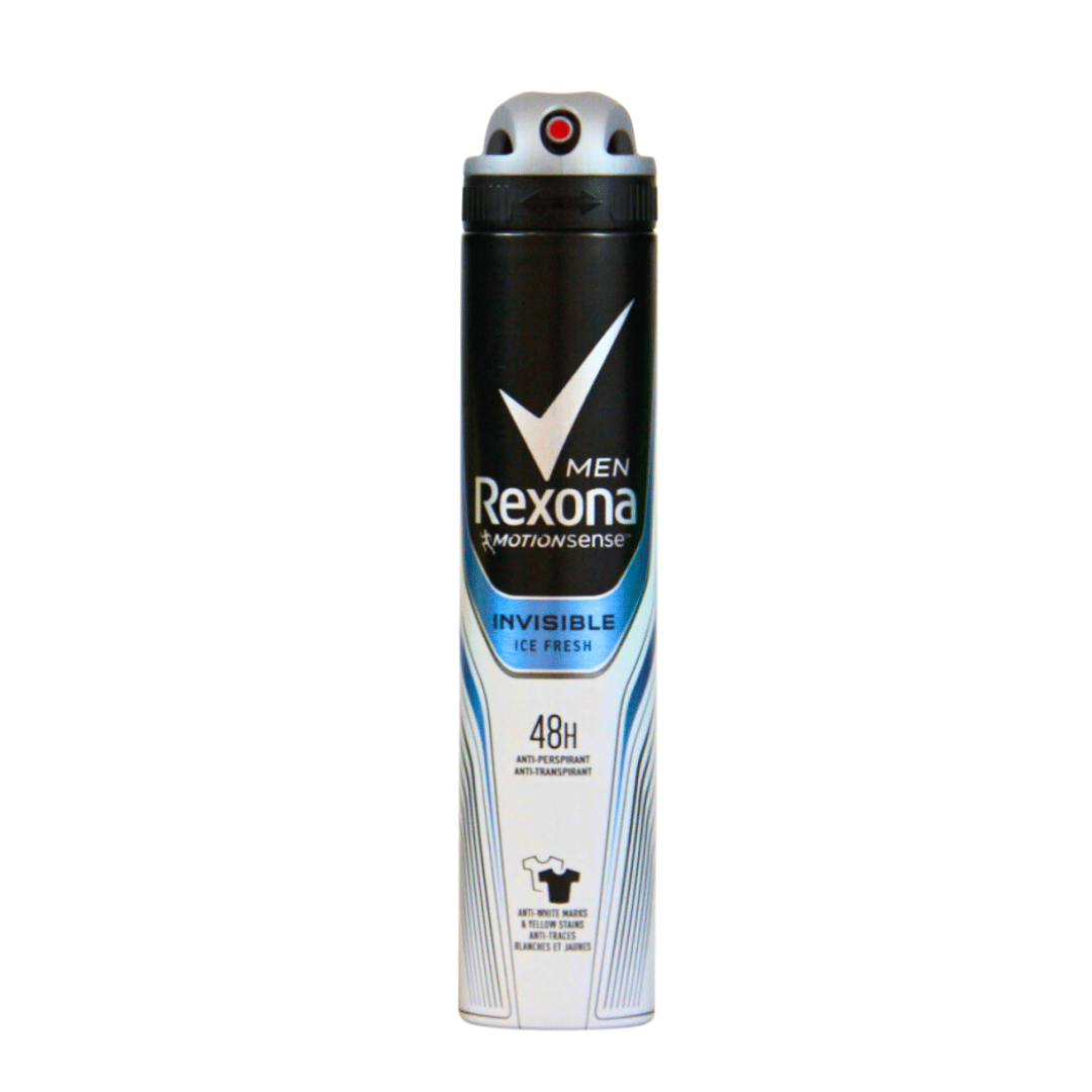 Rexona Men Invisible Ice Fresh Antiperspirant, 48H, 0% Alcohol, 200 ml - Image 4