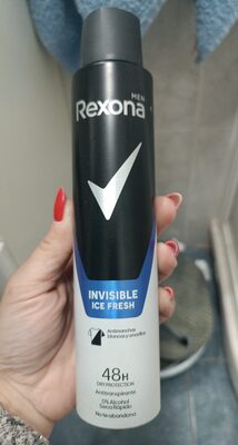 Rexona Men Invisible Ice Fresh Antiperspirant, 48H, 0% Alcohol, 200 ml - Image 2